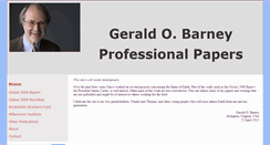Desktop Screenshot of geraldbarney.com